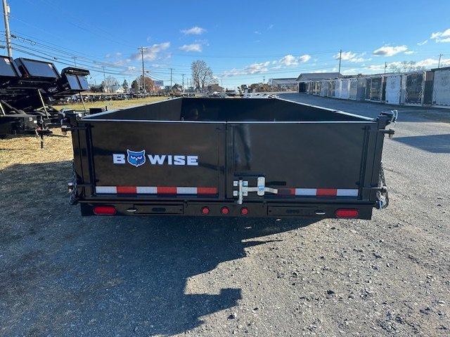 BWise 7 x 16 Heavy Duty Dump Trailer – Low Profile With Ramps