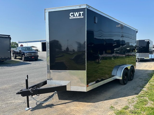 Covered Wagon 7 x 16 Enclosed Trailer – 18″ Added Height