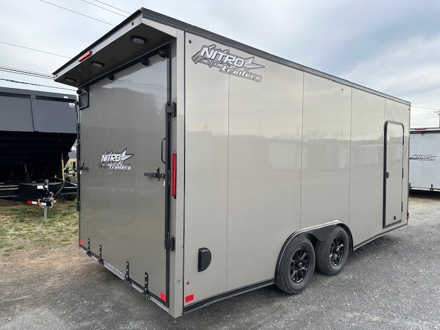 Nitro 8.5 x 18 Enclosed Aluminum Car Trailer – V Nose