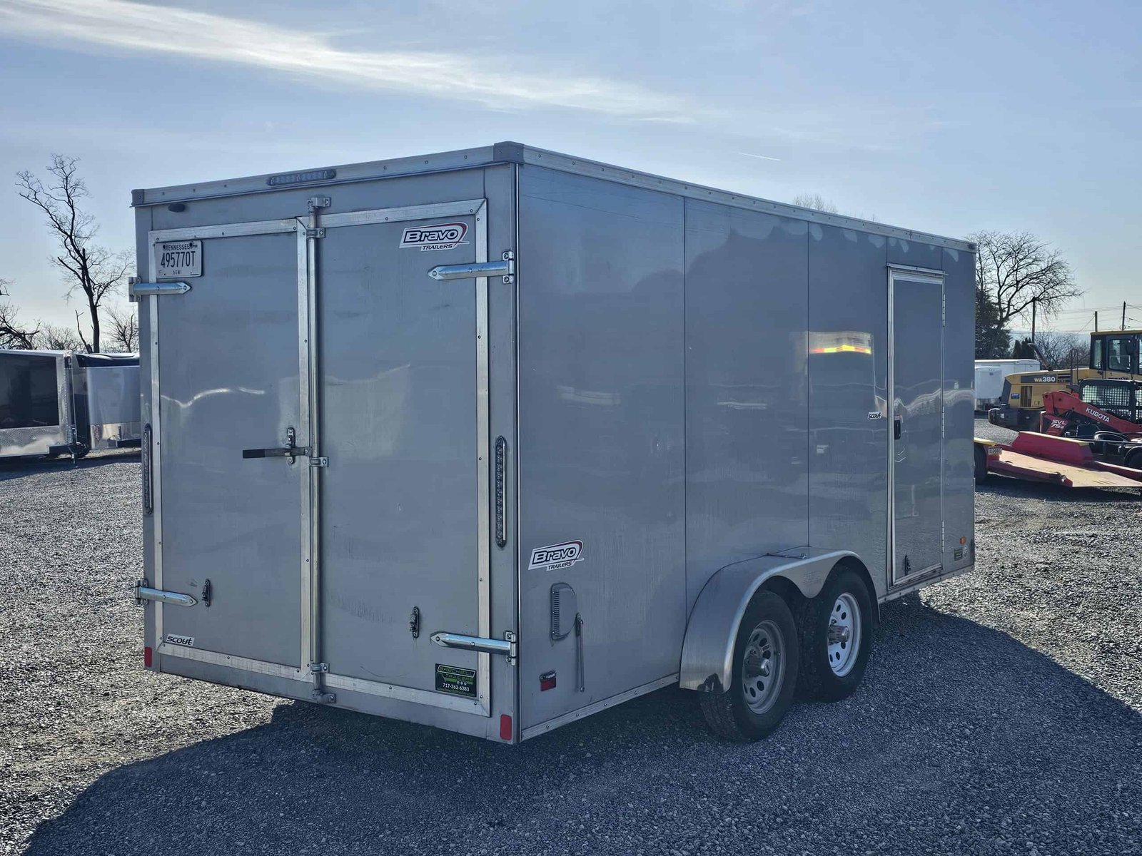 USED – Bravo Scout 7K Enclosed Cargo Trailer 7×16 (SC716TA2)