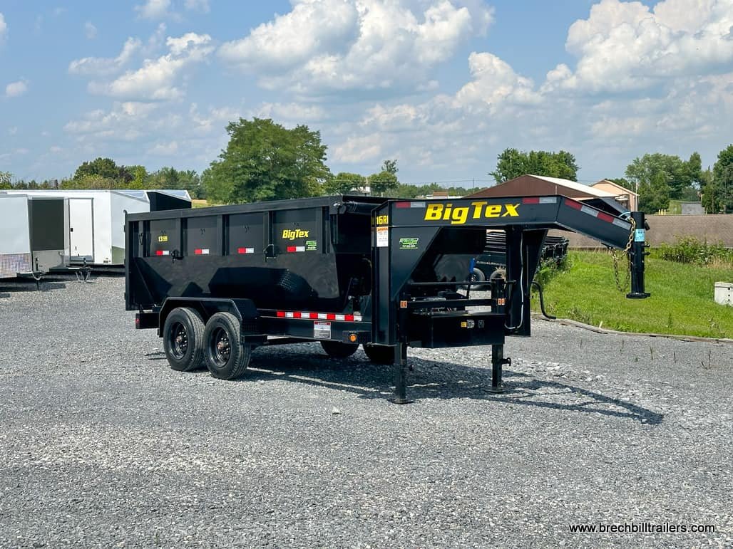 Big Tex 17.5K Roll Off Gooseneck Dump Trailer 7×14 (16RD-14)