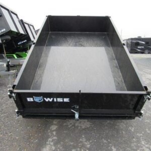 BWise 6 x 10 Low Profile Dump Trailer – Combo Gate & Ladder Ramps