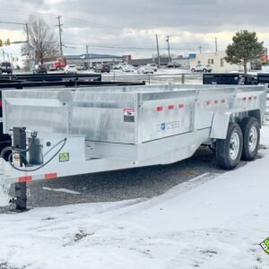 Bwise 14K LP LE Low Pro Dump Trailer 7×16 (DT716LP-LE-14-GALV) GALVANIZED