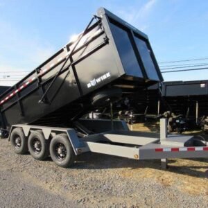 BWise 7 x 16 Heavy Duty Dump Trailer – Tri-Axle Ultimate Dump