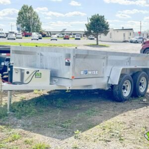 Bwise LP LE 10K Low Pro Dump Trailer 6×12 (DT612LP-LE-10-GALV) GALVANIZED *2025 Model Clearance*