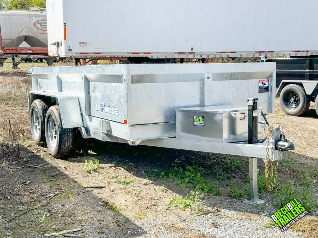 Bwise LP LE 10K Low Pro Dump Trailer 6×12 (DT612LP-LE-10-GALV) GALVANIZED *2025 Model Clearance* - Image 2