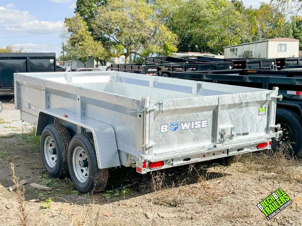 Bwise LP LE 10K Low Pro Dump Trailer 6×12 (DT612LP-LE-10-GALV) GALVANIZED *2025 Model Clearance* - Image 7