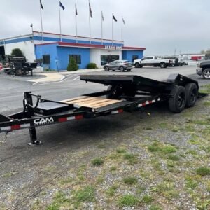 CAM Superline 7 x 21 Heavy Duty Split-Tilt Trailer – Extra Wide Deck