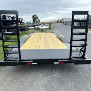 CAM Superline 8 x 24 Full Width Equipment Trailer – Ladder Ramps