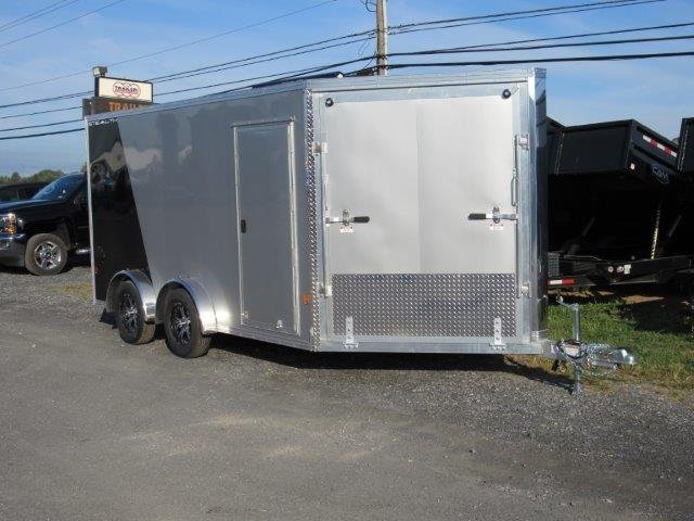 Sno Pro 7.5 x 14 Drive On/Off Snowmobile Trailer – All Aluminum