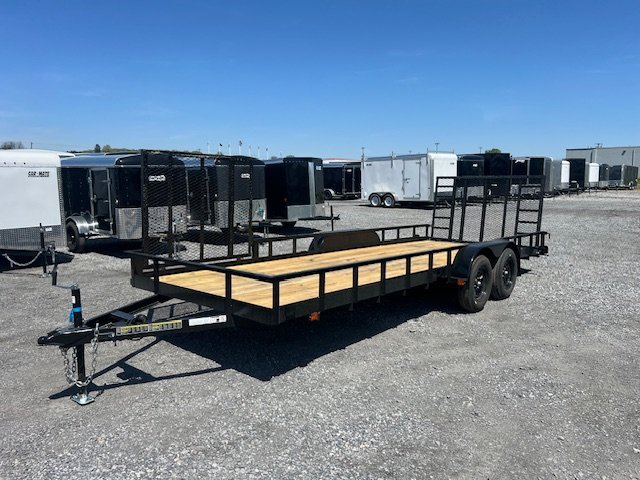 Carry-On 7 x 20 Landscape Utility Trailer – Side Ramp Gate