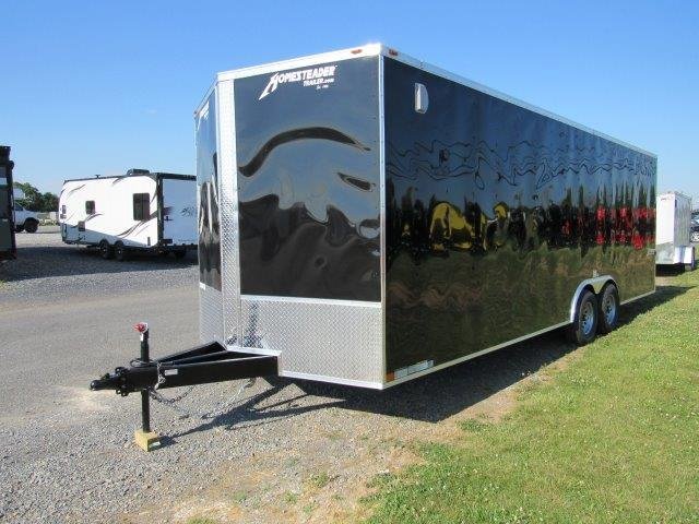 Homesteader 8.5 x 24 Enclosed V-Nose Car Trailer – 6″ Added Height