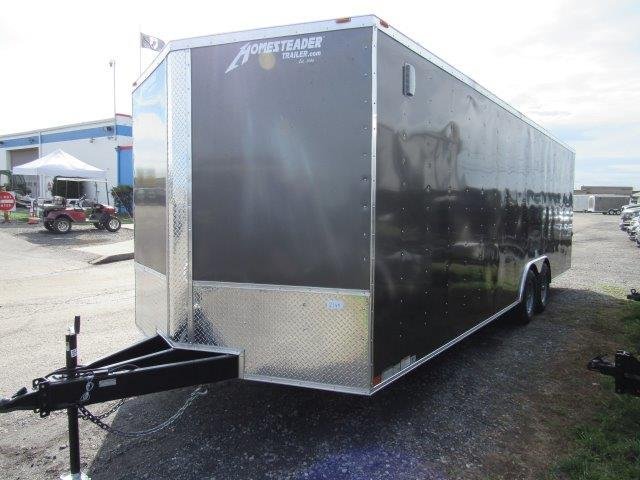 Homesteader 8.5 x 24 Enclosed V-Nose Car Trailer – Extended Tongue