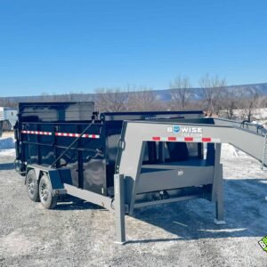 Bwise Gooseneck Ultimate Dump Trailer 7×16 (DUTG16-16)
