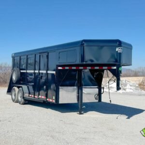 Valley Thorobred 3 Horse Slant Gooseneck Horse Trailer 7×18 12k With Tack Room (3920)