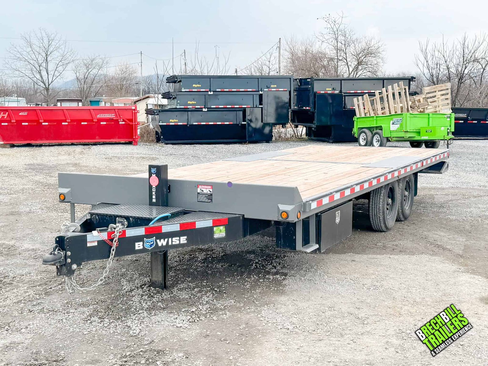 USED – Bwise Hydraulic 15.4K Tilt-Deck Trailer 8.5×22 (THD22-15)