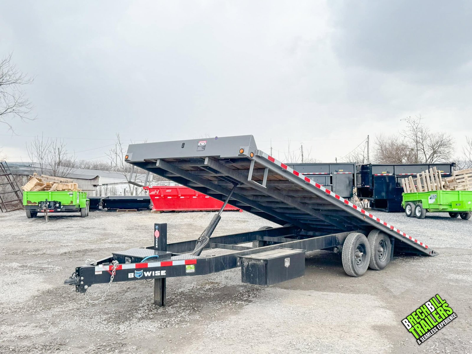 USED – Bwise Hydraulic 15.4K Tilt-Deck Trailer 8.5×22 (THD22-15)