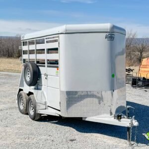 BARELY USED Valley 7K 2 Horse Straight-load Bumperpull Trailer 6×12 7′ High (26012SP)