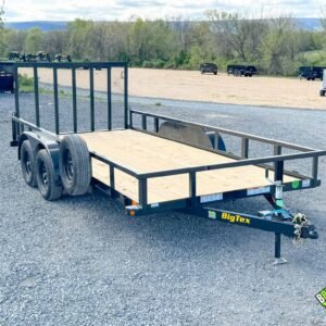 BIGTEX 7K Tandem Axle Utility Landscape Trailer 7×16 (70PI-16R1A-4PBK-BRK2)