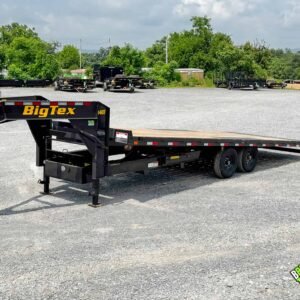 Big Tex 14OT – Gooseneck Heavy Duty Over-The-Axle Hydraulic Tilt Trailer 8.5’x24’x14K (14OT-24GN)