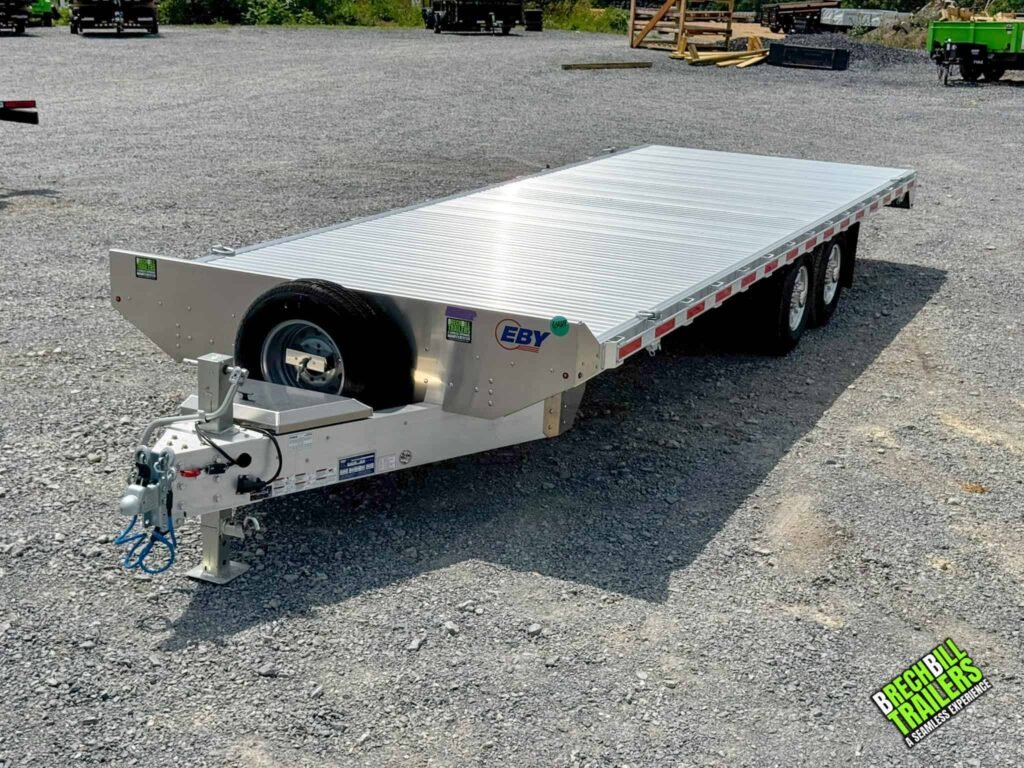 Aluminum tilt deck trailer