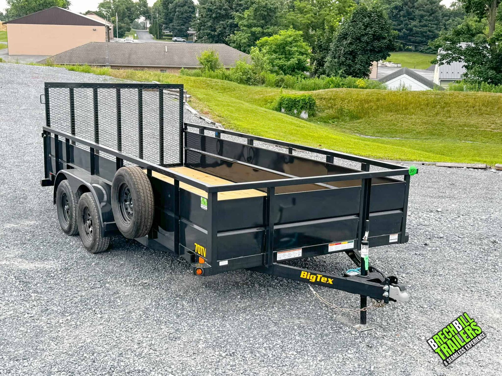 BIGTEX 7K Tandem Axle Vanguard Utility Landscape Trailer 7×16 (70TV-16BK2B)