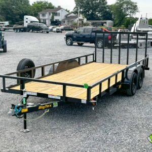 BIGTEX 7K Tandem Axle Utility Landscape Trailer 7×18 (70PI-18R1A-4PBK-BRK2)