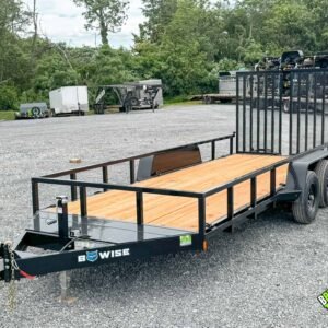 Bwise EH Low Pro Landscape Equipment Trailer 7×18 (EH18-10-LS)