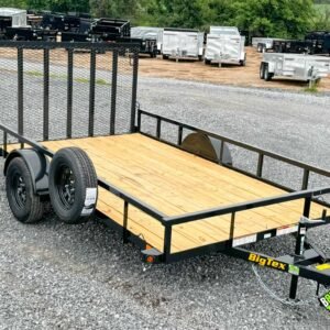 Big Tex 35SX Single Axle Utility Trailer 7’x12’x3K (35SX-12R1A-4PBK)