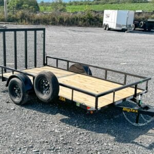 Big Tex 35SA Single Axle Utility Trailer 6’x12’x3K (35SA-12R1A-4PBK)