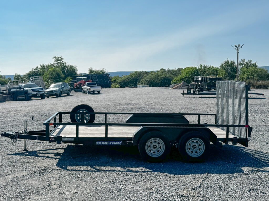 Tandem axle landscape utility trailer