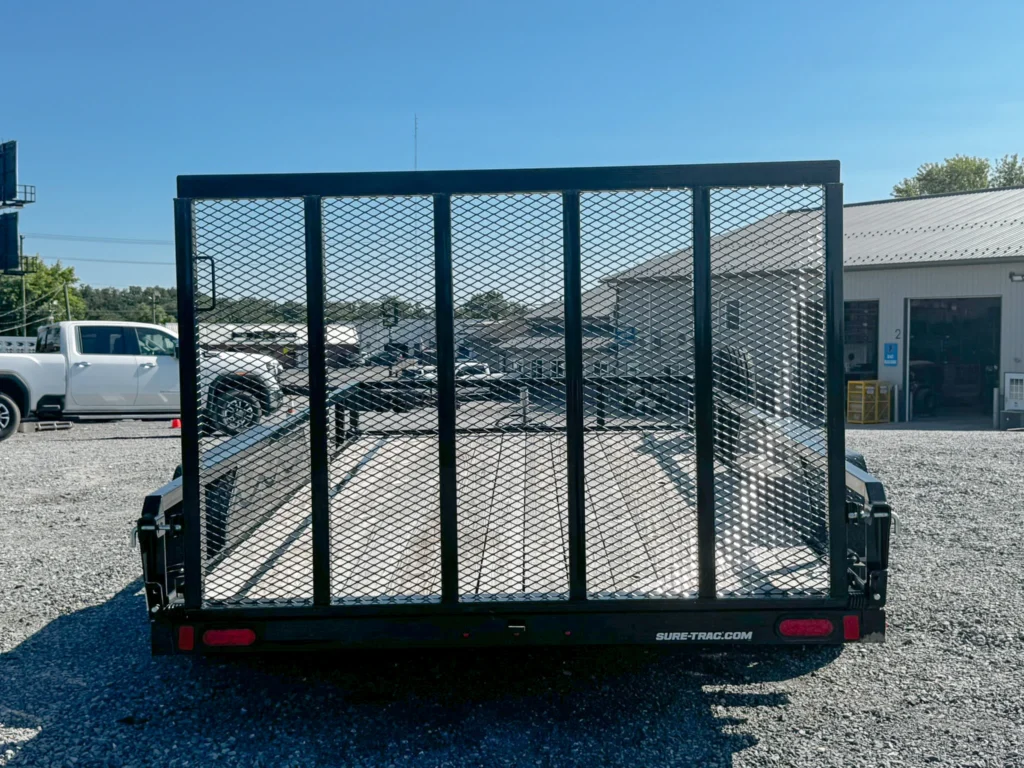 Utility trailer with mesh sides