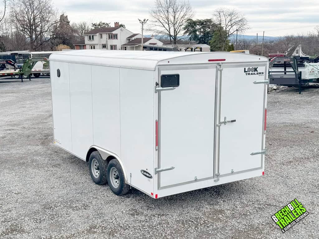 Look Large Enclosed Cargo Trailer 8.5×16 (K10216SERF-100)