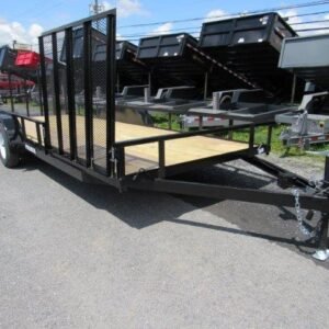 Premier 7 x 20 Landscape Utility Trailer – Side ATV Gate