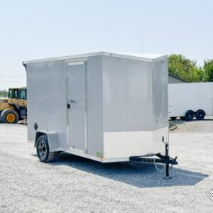 RC Flat Top Wedge Enclosed Cargo Trailer 6×12 (RDLX6X12SA)