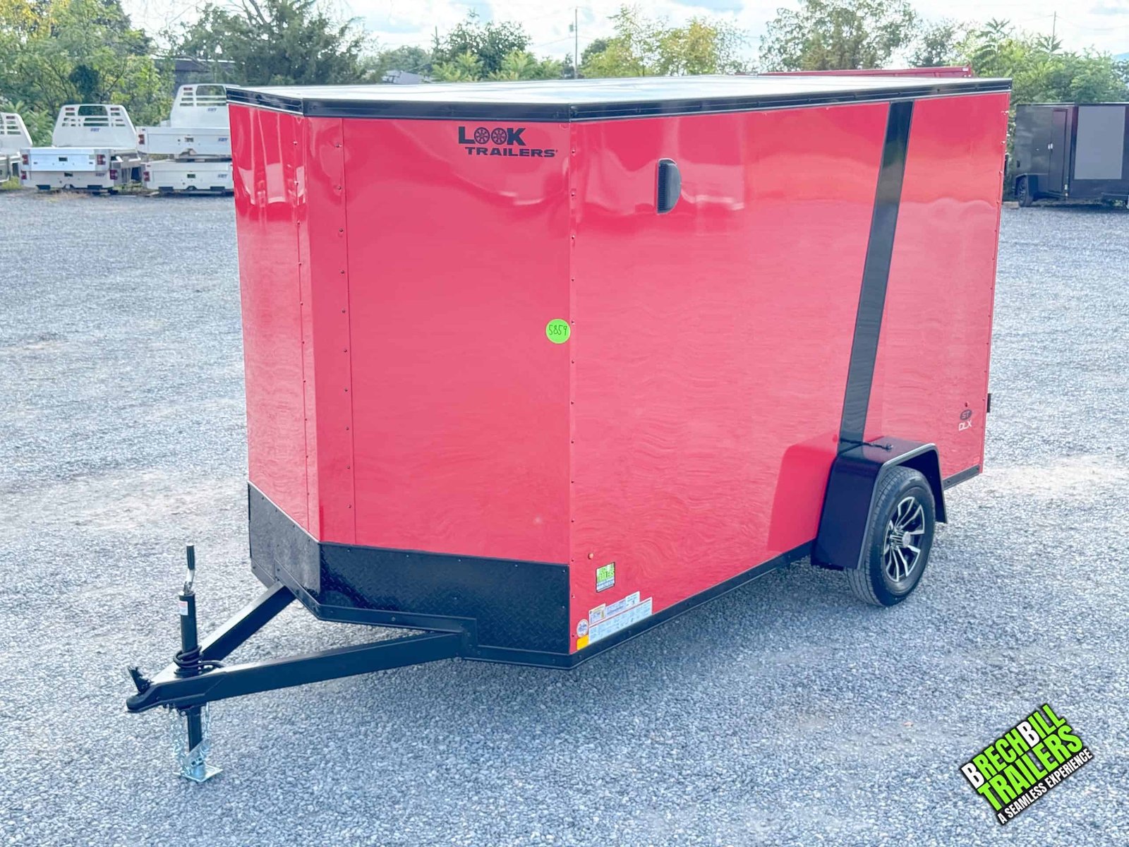 Look ST DLX Enclosed Trailer 6×12 (K-DX7212-030) Red