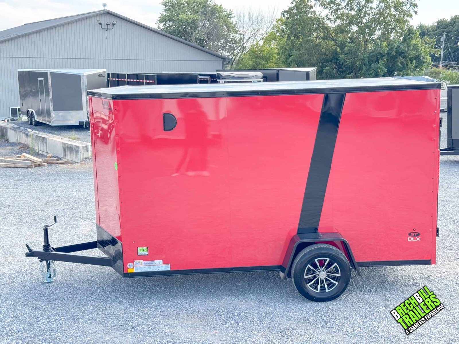 Look ST DLX Enclosed Trailer 6×12 (K-DX7212-030) Red