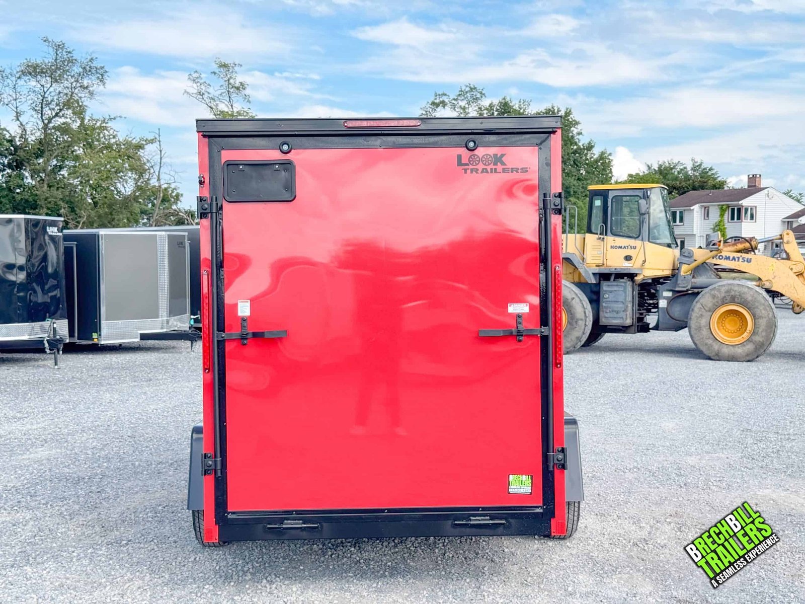 Look ST DLX Enclosed Trailer 6×12 (K-DX7212-030) Red