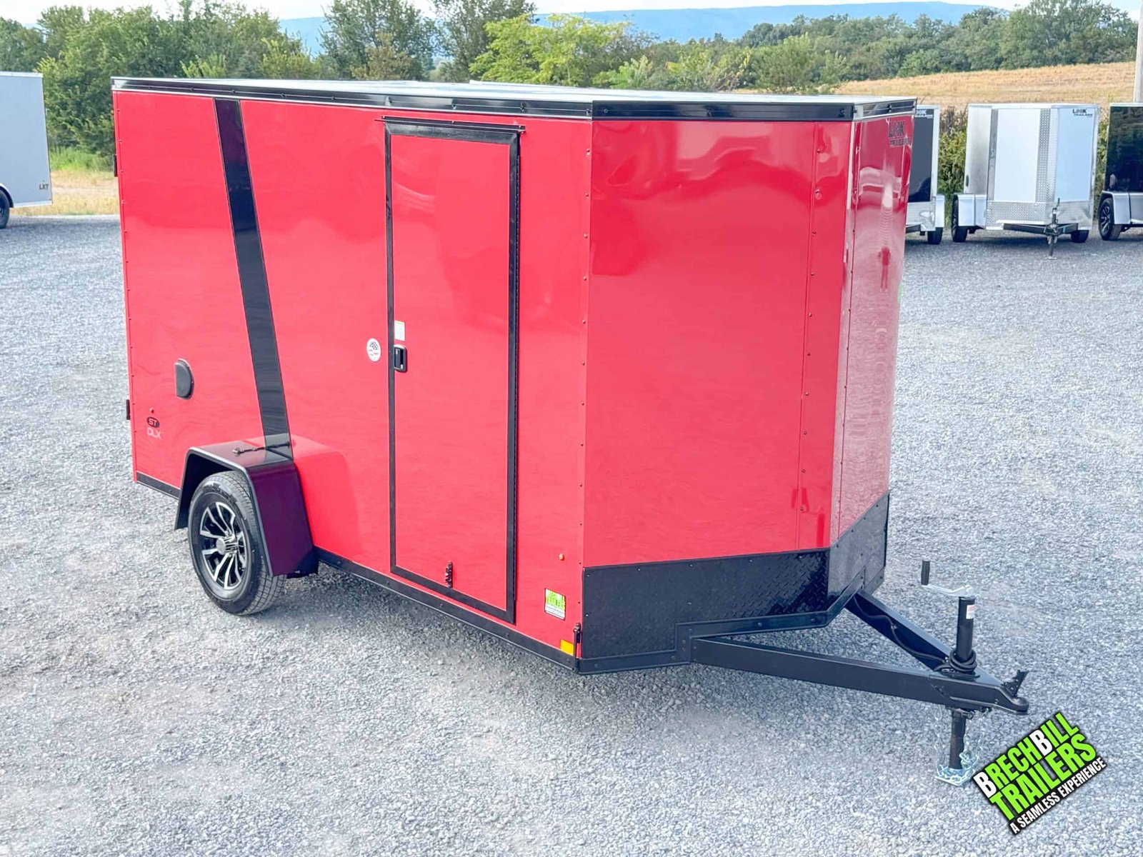 Look ST DLX Enclosed Trailer 6×12 (K-DX7212-030) Red