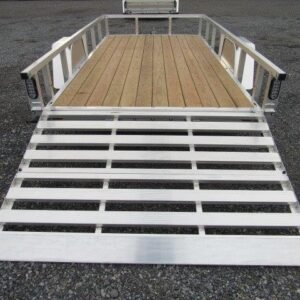 Sport Haven 6×12 Aluminum Utility Trailer – Bi-Fold Ramp Gate