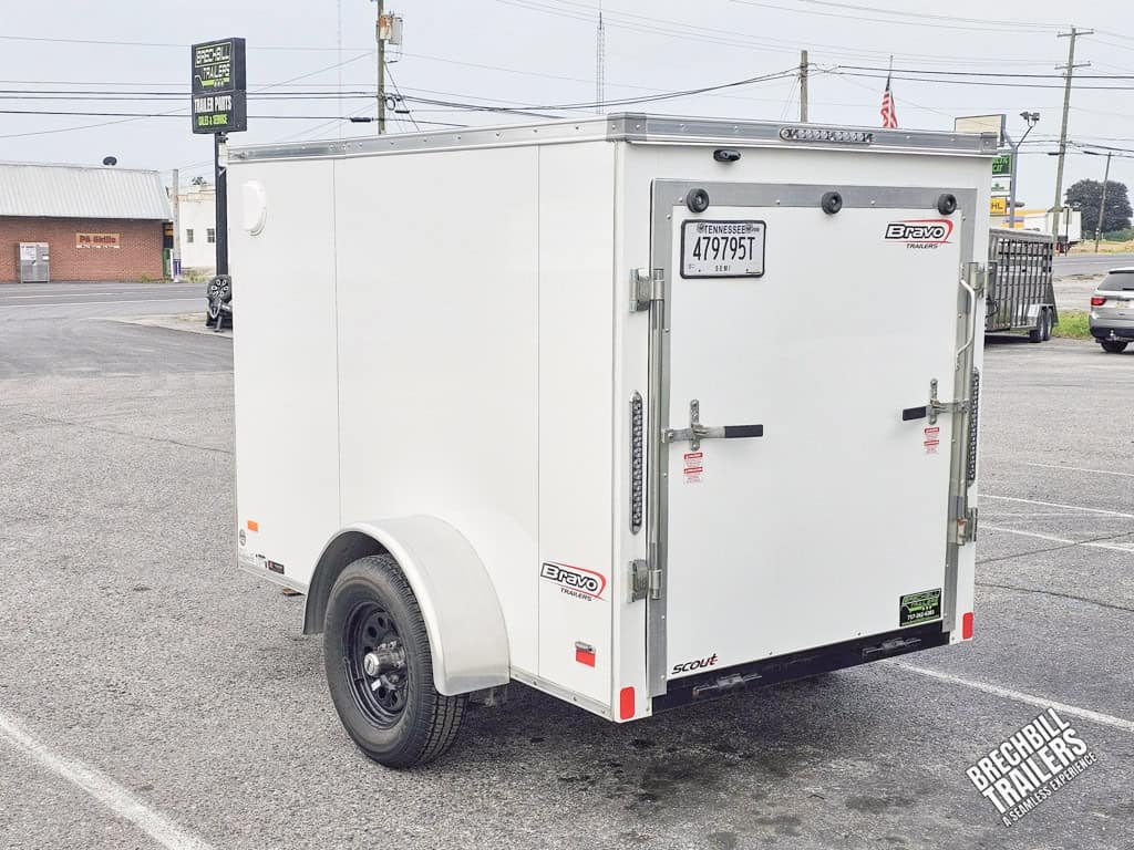 Used Bravo Scout Enclosed Cargo Trailer 5’x8’ (SC58SA)