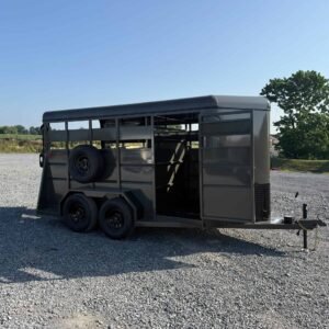 Valley 7K Stock Trailer 6×14 (26014) (With Rubber Floor Matts)